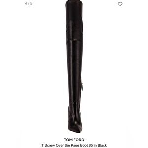 Tom Ford Sleek Black Over-the-Knee Boots